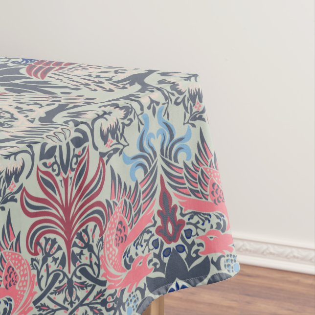 Toalha De Mesa William Morris Peacock e Dragon (Posição Original)