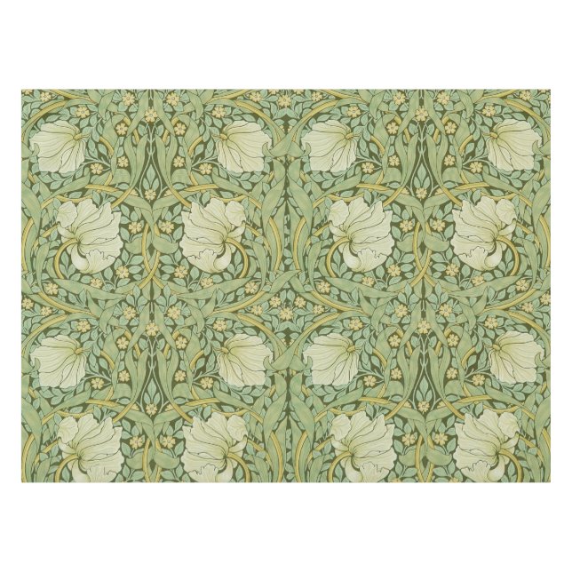 Toalha De Mesa William Morris Pimpernel Floral Blue Wallpaper (Frente (Horizontal))