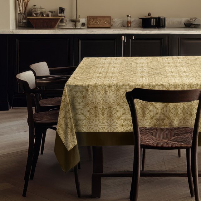 Toalha De Mesa William Morris Pimpernel Marrom-marfim-padrão (William Morris Pimpernel Pattern ivory brown Tablecloth)