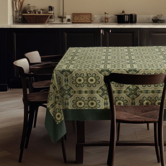 Toalha De Mesa William Morris Pimpernel Padrão verde pastel macio (William Morris Pimpernel Pattern soft pastel green Tablecloth)