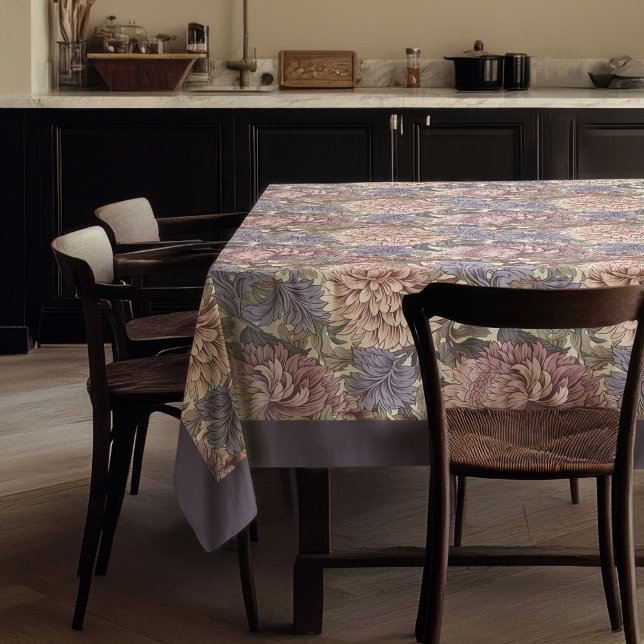 Toalha De Mesa William Morris Pimpernel pastel Sage rosa púrpura (William Morris Pimpernel pastel purple pink sage Tablecloth)