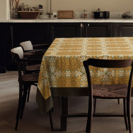 Toalha De Mesa William Morris Pimpernel Patternel - Sage laranja 