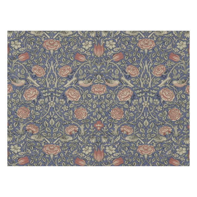 Toalha De Mesa William Morris Tudor Rosa Wallpaper (Frente (Horizontal))