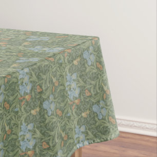 Toalha De Mesa William Morris Vintage deixa uma ave oral íris