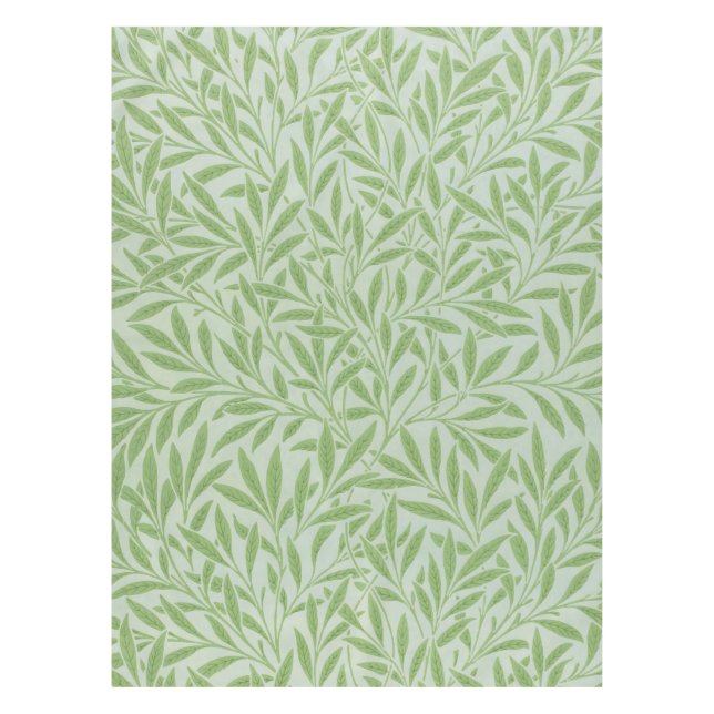 Toalha De Mesa William Morris Willow Flower Classic Green (Frente)