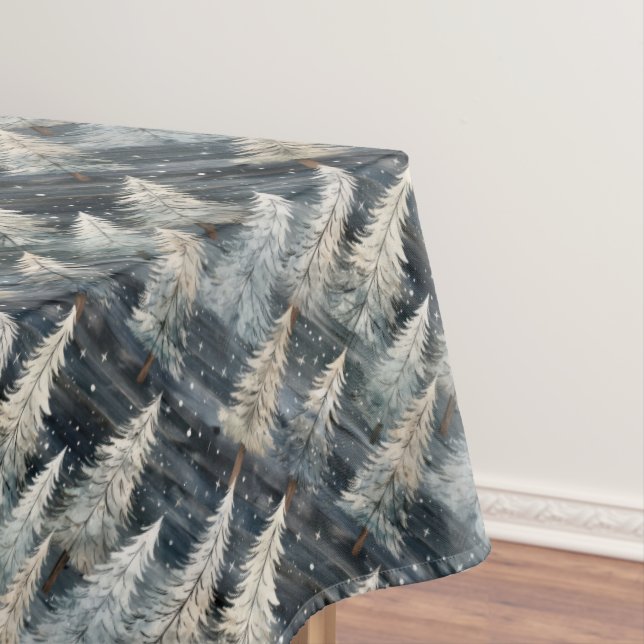 Toalha De Mesa Winter Pines & Holiday Sentiments (Posição Original)