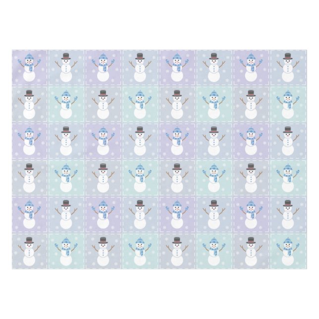 Toalha De Mesa Winter Quilt Tablecloth (Frente (Horizontal))