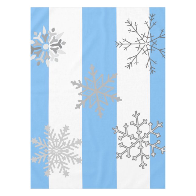 Toalha De Mesa Wonderland Snowflakes em uma (Frente)