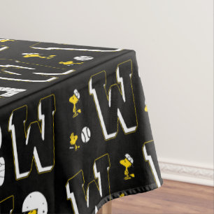 Toalha De Mesa Woodstock Varsity Sports - Letra Patterna