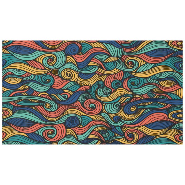 Toalha De Mesa Wool Topped paisley (Frente (Horizontal))