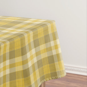 Toalha De Mesa Xadrez Amarela