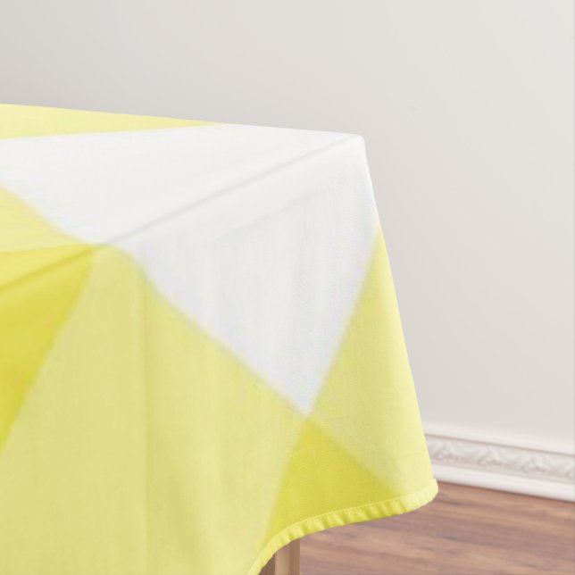 Toalha de Mesa Xadrez Amarelo Branco  (Posição Original)