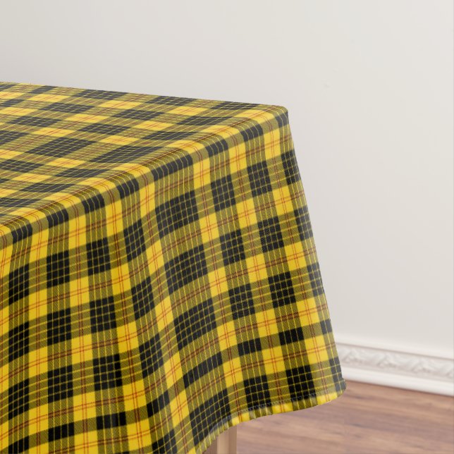 Toalha De Mesa Xadrez Amarelo Negro Clássico (Posição Original)