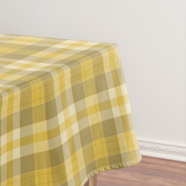 Toalha De Mesa Xadrez Amarelo País (Posição Original)