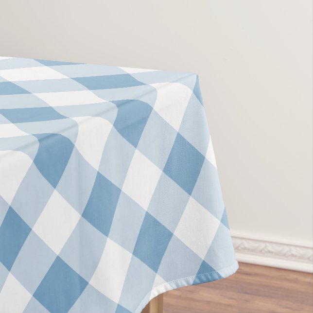 Toalha De Mesa Xadrez Azul (Posição Original)