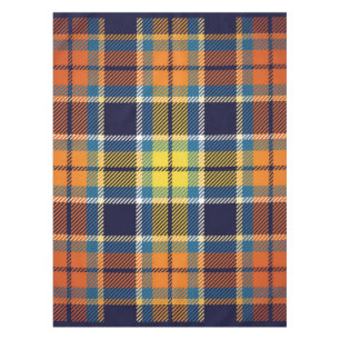 Toalha De Mesa Xadrez azul Marinho  de mesa