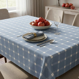 Toalha de Mesa Xadrez Azul Po dusty Costeiro Prepp