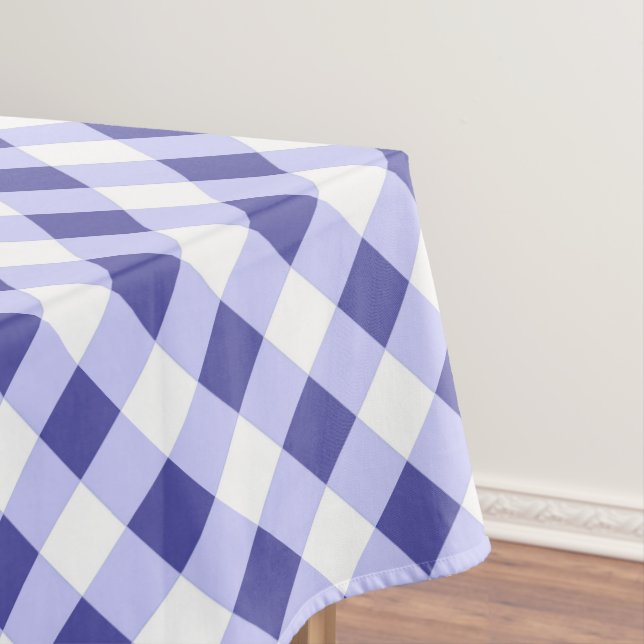 Toalha De Mesa Xadrez azul-rosa (Posição Original)