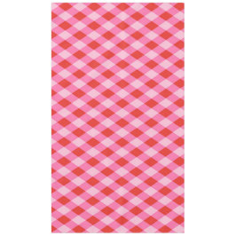 Toalha De Mesa Xadrez de Diamante de Natal Retroativo - Vermelho 