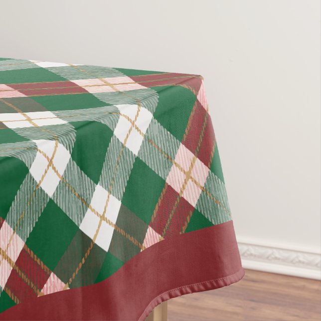 Toalha De Mesa Xadrez de Natal (Posição Original)