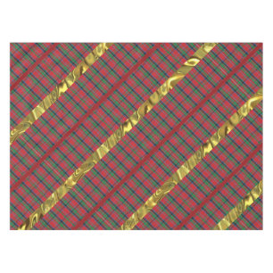 Toalha De Mesa Xadrez de Natal Vermelho, Xadrez Verde Azul