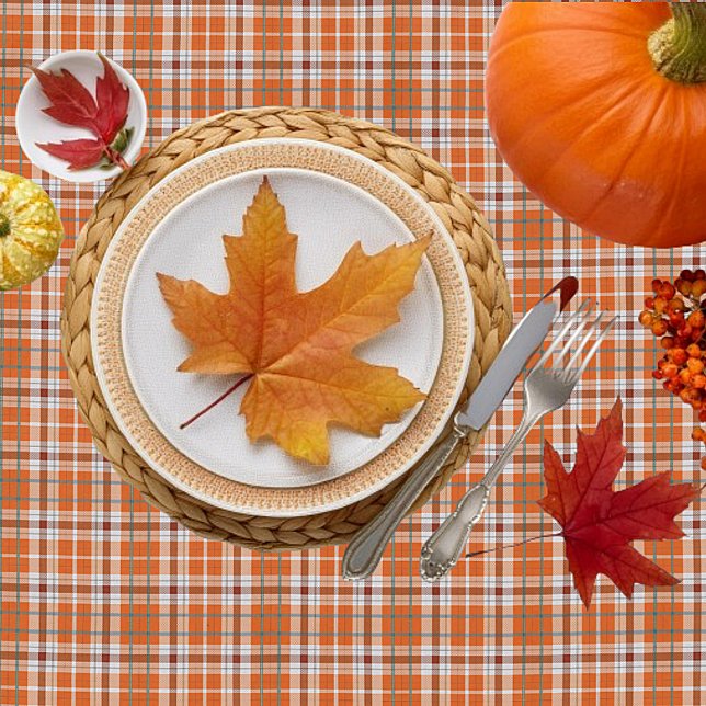 Toalha De Mesa Xadrez de outono (Criador carregado)