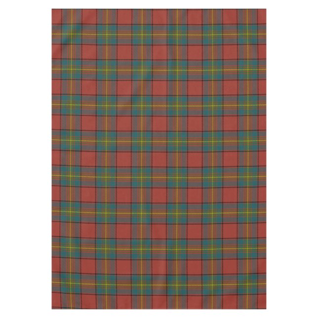 Toalha De Mesa Xadrez Escocês Oliver Red Tartan (Frente)