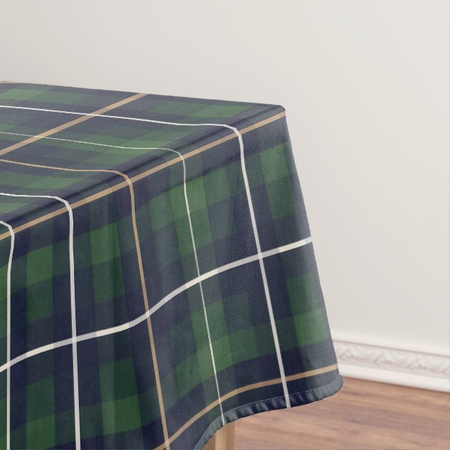 Toalha De Mesa Xadrez Escocês Verde Clássico (Posição Original)