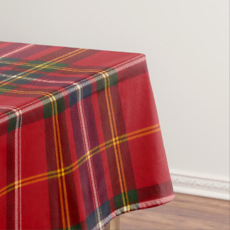 Toalha De Mesa Xadrez Escocês Vermelho Dourado Royal Stewart