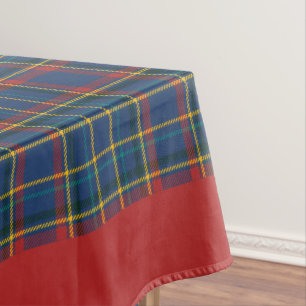 Toalha De Mesa Xadrez Escocês Vintage em vermelho & azul