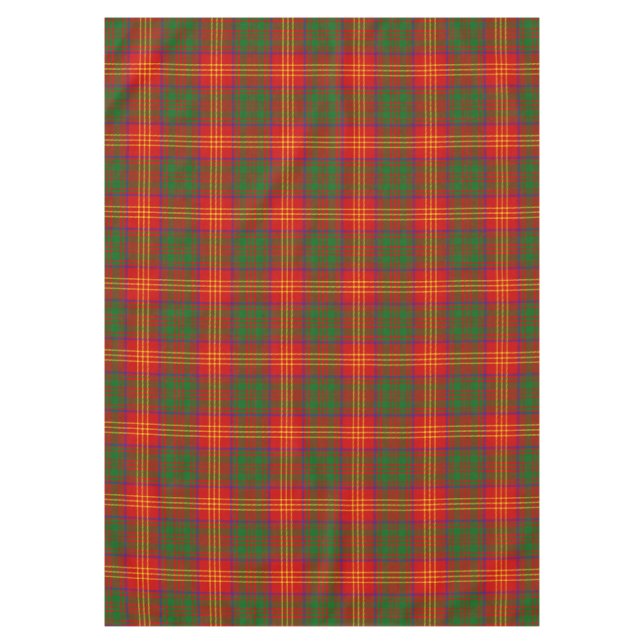 Toalha De Mesa Xadrez Escocesa Clan Burns Tartan (Frente)