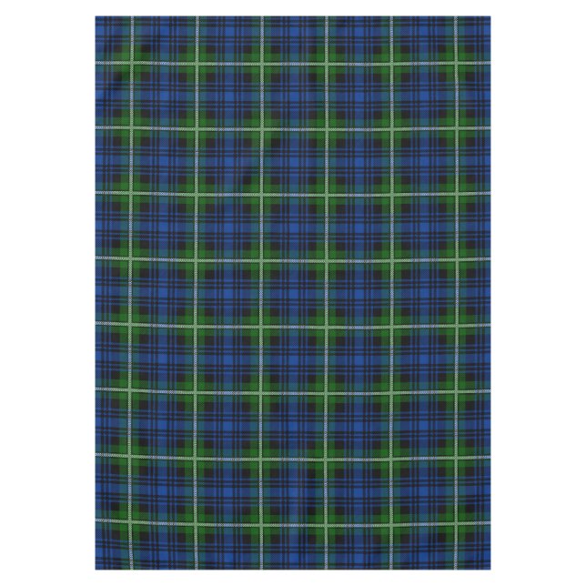 Toalha De Mesa Xadrez Escocesa Clan Forbes Tartan (Frente)