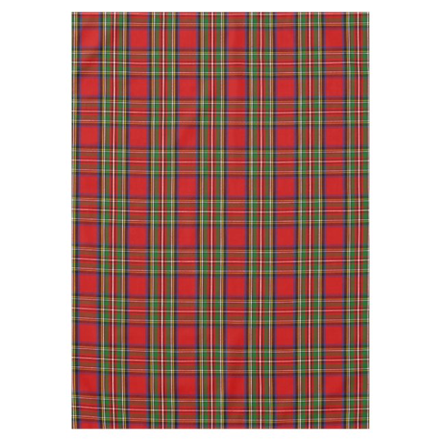 Toalha De Mesa Xadrez Escocesa Clan Stewart Tartan (Frente)
