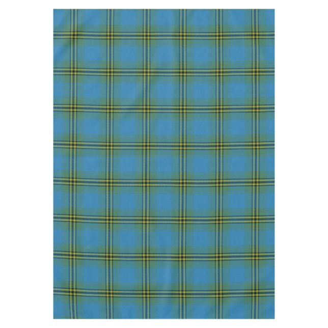 Toalha De Mesa Xadrez escocesa do Clã Oliver Hunting Tartan (Frente)