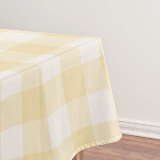Toalha De Mesa Xadrez Gingham Amarelo Ensolarado Gingham (Posição Original)