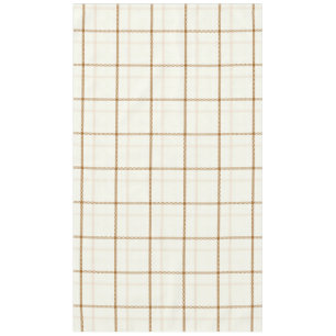 Toalha De Mesa Xadrez gingham neutro marrom marfim cor pastel