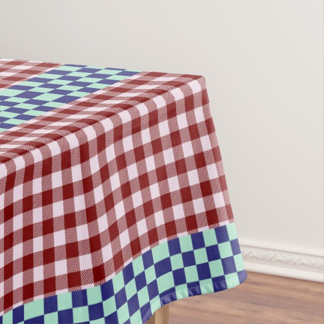 Toalha De Mesa Xadrez Gingham Personalizado (Posição Original)