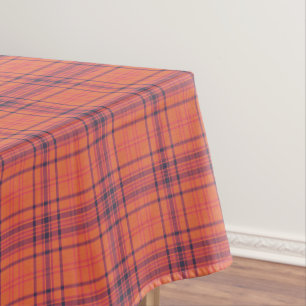Toalha De Mesa Xadrez laranja