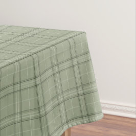 Toalha De Mesa Xadrez Pine Deer - tartan verde-sage.