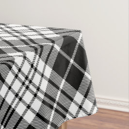 Toalha De Mesa Xadrez Preta E Branca