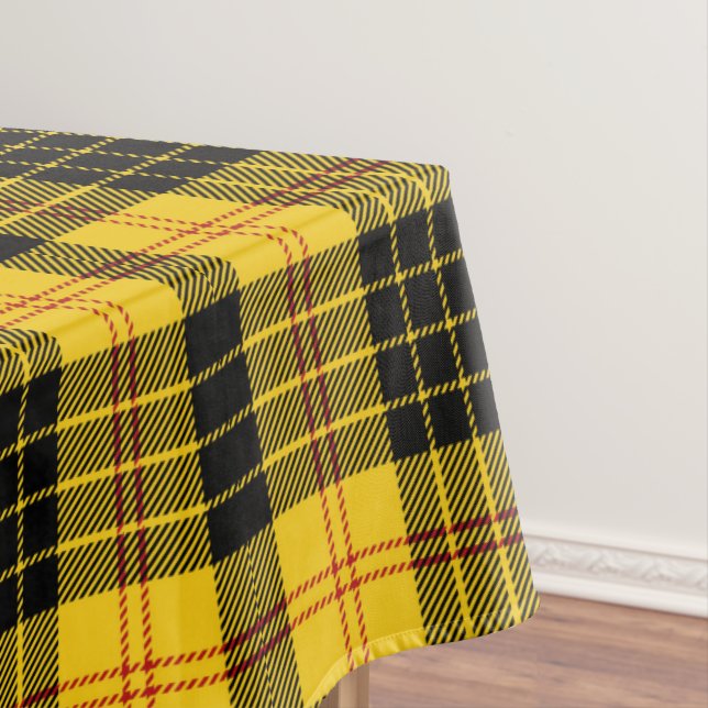 Toalha De Mesa Xadrez Preto Amarelo de Citros (Posição Original)