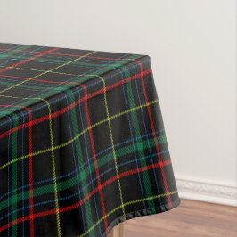 Toalha De Mesa Xadrez Preto Tartan 