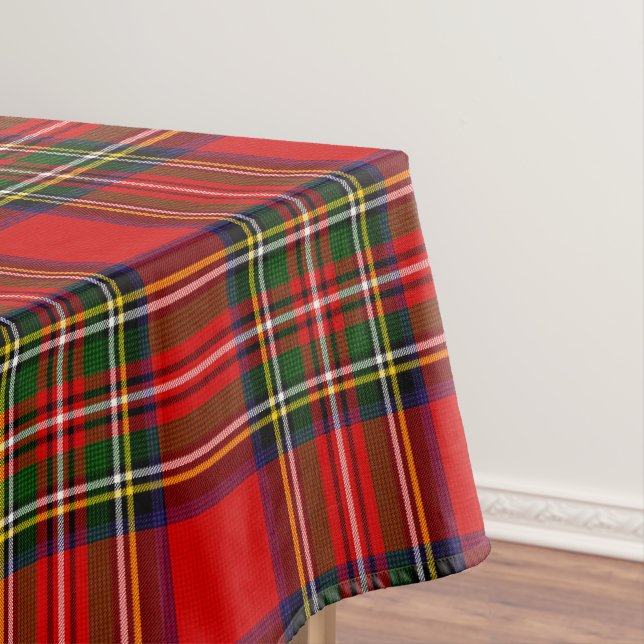 Toalha De Mesa Xadrez Real Stewart Clan Tartan (Posição Original)