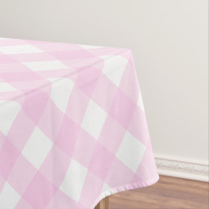Toalha De Mesa Xadrez Rosa