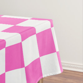 Toalha De Mesa Xadrez rosa visual clássico