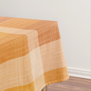 Toalha De Mesa Xadrez Rustic Orange Autumn Fall Tartan Wraping P