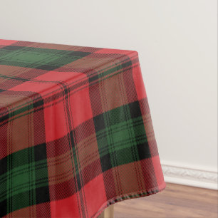 Toalha De Mesa Xadrez Tartan Clan Kerr Red Green Verificado