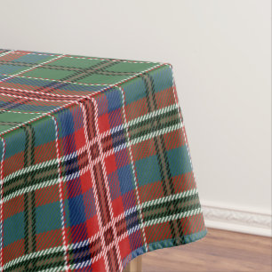 Toalha De Mesa Xadrez Tartan Red Green MacCulloch Rustic