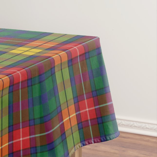 Toalha De Mesa Xadrez Tartan Scottish Clan Buchanan Check (Posição Original)