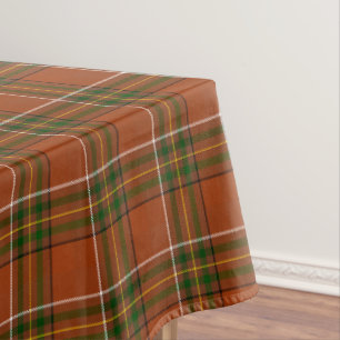 Toalha De Mesa Xadrez Terroso Marrom Tartan